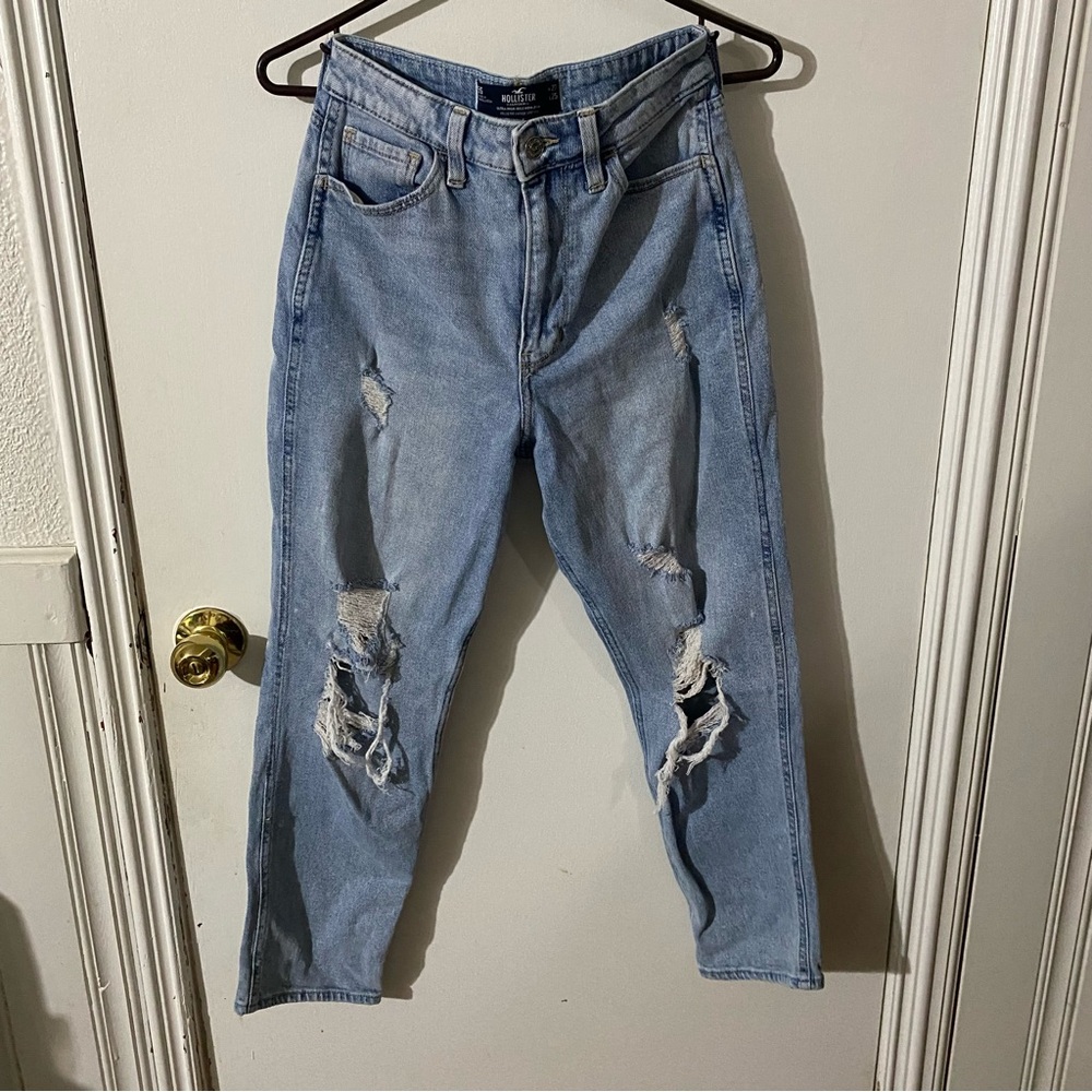Hollister Light Blue High-Rise Jeans